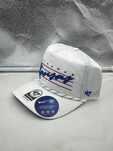 Load image into Gallery viewer, Kansas Jayhawks NCAA '47 Brand White Script Hitch Adjustable Snapback Hat - Casey's Sports Store