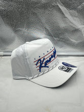 Load image into Gallery viewer, Kansas Jayhawks NCAA '47 Brand White Script Hitch Adjustable Snapback Hat - Casey's Sports Store