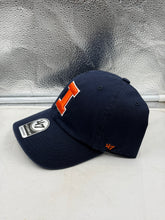 Load image into Gallery viewer, Illinois Fighting Illini NCAA '47 Brand Navy Clean Up Adjustable Snapback Hat - adjustable snapback Illinois Fighting Illini hat