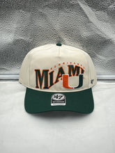 Load image into Gallery viewer, Miami Hurricanes NCAA '47 Brand Natural Two Tone Wave Hitch Adjustable Hat - Casey's Sports Store