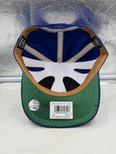 Load image into Gallery viewer, Seattle Mariners MLB '47 Brand Throwback Blue Hitch Adjustable Snapback Hat — Seattle Mariners hat back view