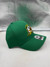 Load image into Gallery viewer, Oregon Ducks NCAA '47 Brand Green MVP Adjustable Strapback Hat with adjustable strap, showcasing team colors for fans.