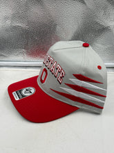 Load image into Gallery viewer, Close-up view of the Ohio State Buckeyes NCAA '47 Brand Gray TT Diamond Hitch Snapback Adjustable Hat highlighting the team graphics and fabric texture.