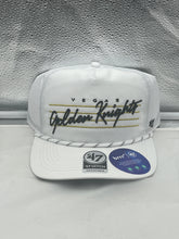 Load image into Gallery viewer, Vegas Golden Knights NHL '47 White Script Hitch Rope Adjustable Snapback Hat - Casey's Sports Store