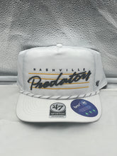 Load image into Gallery viewer, Nashville Predators NHL '47 White Script Hitch Rope Adjustable Snapback Hat - Casey's Sports Store