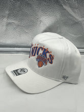 Load image into Gallery viewer, New York Knicks NBA '47 Brand White Hitch Wave Snapback Adjustable Hat - Casey's Sports Store