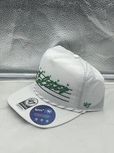 Load image into Gallery viewer, Boston Celtics NBA '47 Brand White Script Hitch Rope Adjustable Snapback Hat - Casey's Sports Store