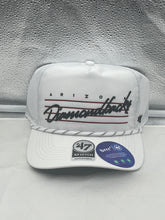 Load image into Gallery viewer, Arizona Diamondbacks MLB '47 White Script Hitch Rope Adjustable Snapback Hat - Casey's Sports Store