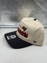 Load image into Gallery viewer, Tampa Bay Buccaneers NFL '47 Natural Two Tone Hitch Snapback Adjustable Hat showcasing the adjustable strap at the back.