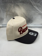 Load image into Gallery viewer, Tampa Bay Buccaneers NFL '47 Natural Two Tone Hitch Snapback Adjustable Hat in a close-up view highlighting the logo.