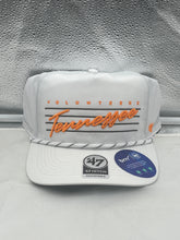 Load image into Gallery viewer, Tennessee Volunteers NCAA '47 Brand White Hitch Rope Adjustable Snapback Hat - Casey's Sports Store