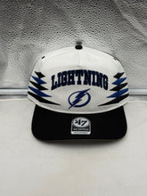 Load image into Gallery viewer, Tampa Bay Lightning NHL '47 Brand White Diamond Hitch Adjustable Snapback Hat
