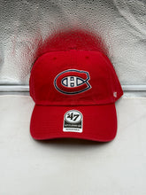Load image into Gallery viewer, Montreal Canadiens NHL '47 Brand Red Clean Up Adjustable Hat