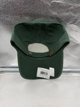 Load image into Gallery viewer, Profile angle of the Minnesota Wild NHL '47 Brand Green Clean Up Adjustable Hat emphasizing the adjustable strap and comfy fit.