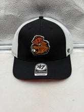 Load image into Gallery viewer, Oregon State Beavers NCAA '47 Brand Throwback Black Trucker Mesh Adjustable Hat front view