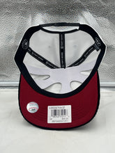 Load image into Gallery viewer, Arizona Diamondbacks MLB '47 White Two Tone Script Hitch Adjustable Snapback Hat laid flat showcasing the two-tone design and high-quality fabric.