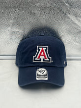 Load image into Gallery viewer, Arizona Wildcats NCAA '47 Brand Navy Clean Up Adjustable Strapback Hat - Casey's Sports Store