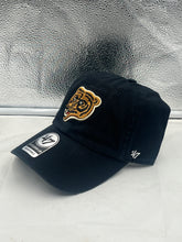Load image into Gallery viewer, Boston Bruins NHL '47 Brand Throwback Black Clean Up Strapback Adjustable Hat - Casey's Sports Store