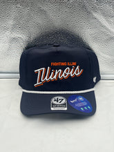 Load image into Gallery viewer, Illinois Fighting Illini NCAA '47 Script Navy Hitch Adjustable Snapback Hat - Casey's Sports Store