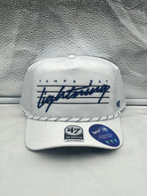 Load image into Gallery viewer, Tampa Bay Lightning NHL '47 White Script Hitch Rope Adjustable Snapback Hat - Casey's Sports Store