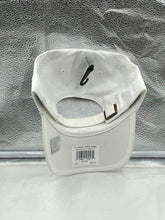 Load image into Gallery viewer, Miami Dolphins NFL '47 Throwback 305 White Clean Up Adjustable Strapback Hat worn by a fan at a football game, demonstrating its comfortable fit and team spirit.