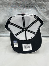 Load image into Gallery viewer, Close-up view of the Wisconsin Badgers NCAA '47 Brand White Hitch Script Rope Adjustable Snapback Hat showcasing its premium quality materials and adjustable snapback closure.