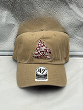 Load image into Gallery viewer, Arizona Coyotes NHL '47 Brand Throwback Khaki Clean Up Adjustable Hat - Casey's Sports Store