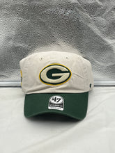 Load image into Gallery viewer, Green Bay Packers NFL '47 Brand Natural Two Tone Clean Up Adjustable Hat - Casey's Sports Store