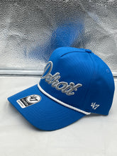 Load image into Gallery viewer, Detroit Lions NFL '47 Blue Overhand Script Rope Hitch Snapback Adjustable Hat - Casey's Sports Store