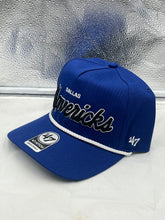 Load image into Gallery viewer, Dallas Mavericks NBA '47 Brand Script Blue Rope Hitch Snapback Adjustable Hat - Casey's Sports Store