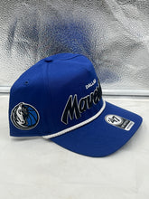 Load image into Gallery viewer, Dallas Mavericks NBA '47 Brand Script Blue Rope Hitch Snapback Adjustable Hat - Casey's Sports Store