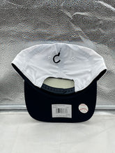 Load image into Gallery viewer, Atlanta Braves MLB '47 Brand White TT Hitch Rope Adjustable Snapback Hat shown on a model, showcasing its adjustable fit and trendy rope design ideal for fans.