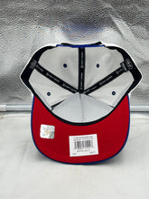 Load image into Gallery viewer, Buffalo Bills NFL '47 White TT Roscoe Hitch Rope Snapback Adjustable Hat on display, ideal for fans to wear at games or casual outings, highlighting its durable construction and stylish design.