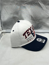 Load image into Gallery viewer, Houston Texans NFL '47 White TT Roscoe Hitch Rope Snapback Adjustable Hat showcasing the iconic Texans logo and trendy design, perfect for game day or casual wear.