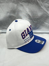 Load image into Gallery viewer, New York Giants NFL '47 White TT Roscoe Hitch Rope Snapback Adjustable Hat showcasing stylish white design with bold logo and rope detail.