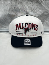 Load image into Gallery viewer, Atlanta Falcons NFL '47 White TT Roscoe Hitch Rope Snapback Adjustable Hat featuring a trendy rope detail for style and comfort.