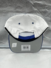 Load image into Gallery viewer, Detail shot of the Indianapolis Colts NFL '47 White TT Roscoe Hitch Rope Snapback Adjustable Hat displaying team colors and trendy design.