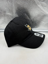 Load image into Gallery viewer, UCF Golden Knights NCAA '47 Brand Black Clean Up Adjustable Strapback Hat worn casually, perfect for students and alumni showcasing school spirit.
