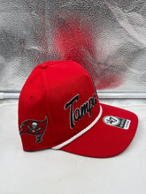 Load image into Gallery viewer, Back view of the Tampa Bay Buccaneers NFL '47 Brand Red Script Hitch Rope Snapback Adjustable Hat with adjustable snapback for a customizable fit.