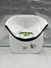 Load image into Gallery viewer, a white hat with a green and yellow logo on it