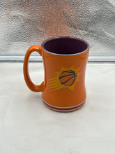 Load image into Gallery viewer, Phoenix Suns NBA 14oz Coffee Mug Cup featuring the vibrant team logo by Logo Brands, perfect for coffee lovers and basketball fans.
