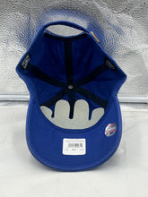 Load image into Gallery viewer, a blue hat with a batman symbol on it