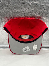 Load image into Gallery viewer, Close-up of the Florida Panthers NHL '47 Red Hitch Adjustable Snapback Hat, emphasizing the adjustable snapback closure.