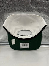 Load image into Gallery viewer, Back view of the Minnesota Wild NHL '47 Brand White Two Tone Script Hitch Adjustable Snapback Hat highlighting the adjustable strap for a perfect fit, making it a must-have Minnesota Wild hat.