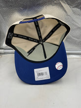 Load image into Gallery viewer, Back view of the Los Angeles Dodgers 1988 World Series MLB '47 Brand Natural Hitch Adjustable Hat displaying the snapback closure, emphasizing its adjustable fit for all head sizes of this Los Angeles Dodgers hat.