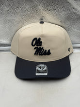 Load image into Gallery viewer, Ole Miss Rebels NCAA '47 Brand Natural TT Hitch Adjustable Snapback Hat showcasing vibrant team logo and premium material, perfect for fans wanting to support their team.