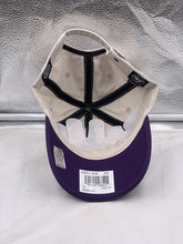 Load image into Gallery viewer, Anaheim Ducks NHL '47 Brand Throwback Natural Two Tone Clean Up Adjustable Hat showcasing the team logo in a vintage design, perfect for fans expressing their team pride.