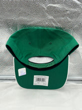 Load image into Gallery viewer, Philadelphia Eagles NFL '47 Throwback Green TT Hitch Snapback Adjustable Hat worn by a fan at a game, demonstrating team spirit and style.