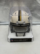 Load image into Gallery viewer, New Orleans Saints NFL Riddell Speed Retro Alternate Cream Mini Helmet - rear view of New Orleans Saints Mini Helmet