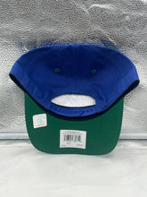 Load image into Gallery viewer, Seattle Seahawks NFL '47 Throwback Blue Two Tone Hitch Snapback Adjustable Hat showcasing the iconic team logo and vibrant blue color.